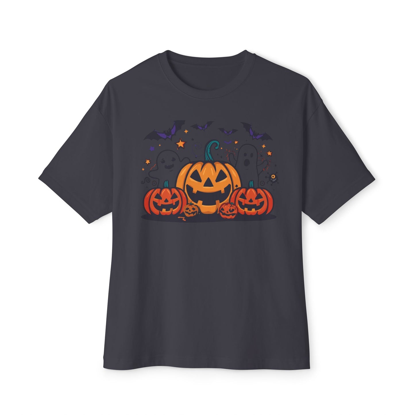Halloween Pumpkin Graphic Tee, Unisex Oversized T-Shirt, Spooky Season Apparel, Fall Fashion, Halloween Party Outfit