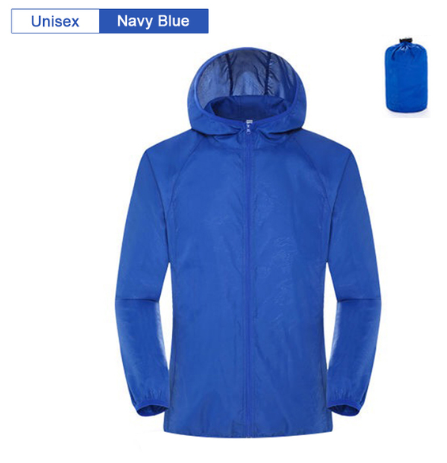 Camping Rain Jacket Men Women Waterproof Sun Protection Clothing Fishing Hunting Clothes Quick Dry Skin Windbreaker With Pocket
