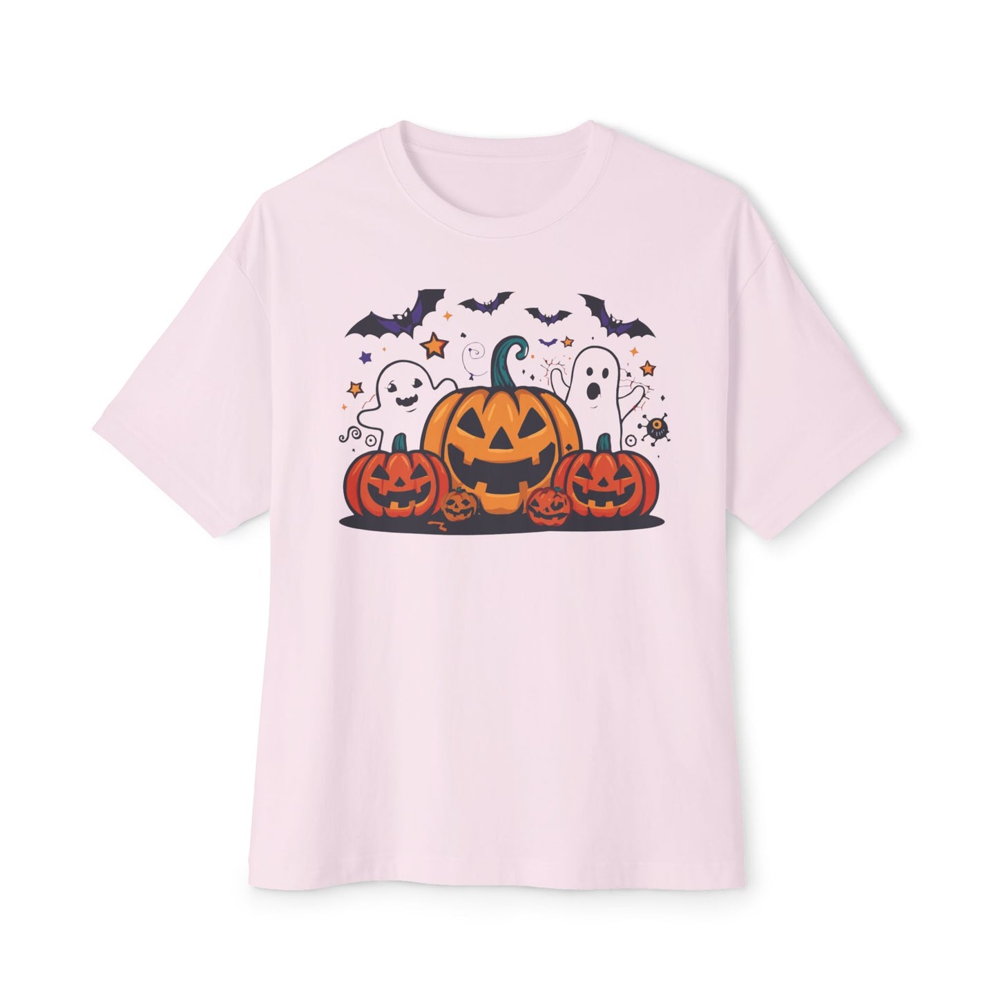 Halloween Pumpkin Graphic Tee, Unisex Oversized T-Shirt, Spooky Season Apparel, Fall Fashion, Halloween Party Outfit